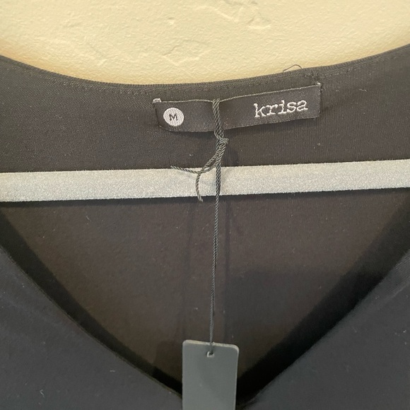 Krisa Asymmetrical Surplice Mini Dress in Cosmos - Picture 6 of 6